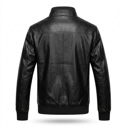 Gentleman Code - Yovil | Gesteppte Gefütterte Lederjacke Herren