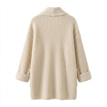 Gentleman Code - Eevos | Grobstrick Schalkragen Cardigan Damen