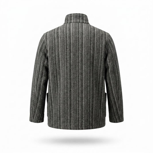 Nobleman Code - Vizem | Gestreifte Strukturierte Jacke Herren