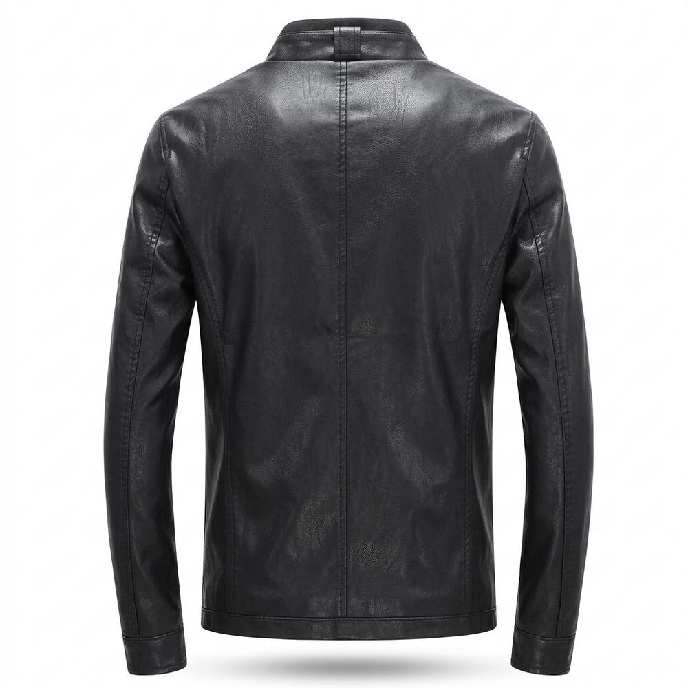 Gentleman Code - Verin | Gefüttert Tailliert Lederjacke Herren