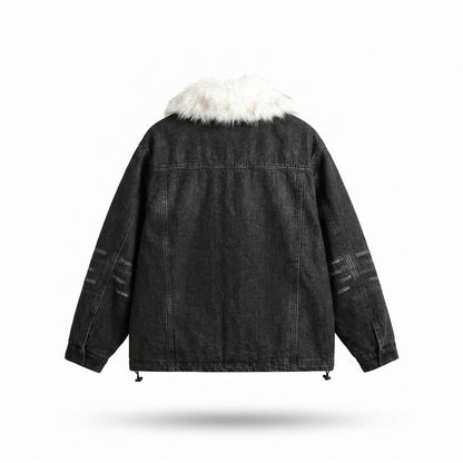 Nobleman Code - Sozal | Pelzbesetzt Gewaschen Jacke Unisex