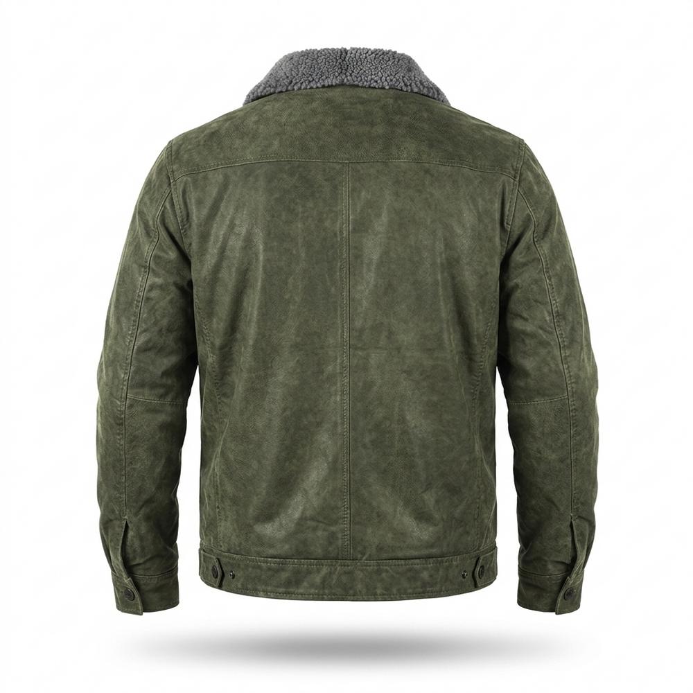Nobleman Code - Duses | Gefütterte Veloursartige Wildleder-Jacke Herren