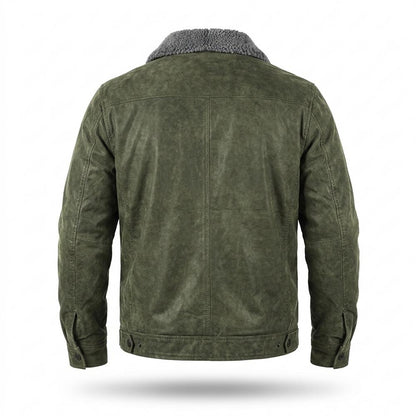 Nobleman Code - Duses | Gefütterte Veloursartige Wildleder-Jacke Herren