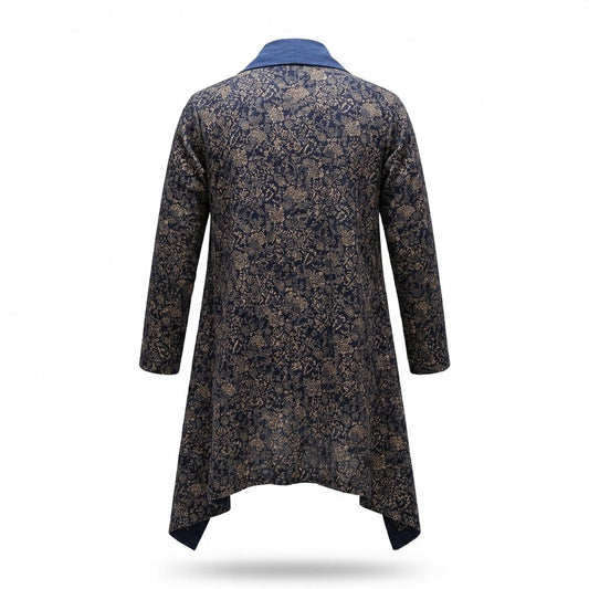 Nobleman Code - Zepor | Asymmetrisch Gemustert Cardigan Damen