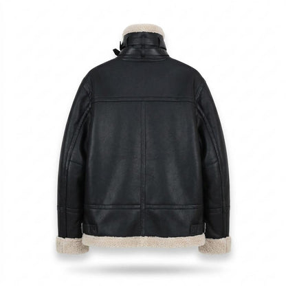 Gentleman Code - Lefok | Gefüttert Hochschließend Lederjacke Herren