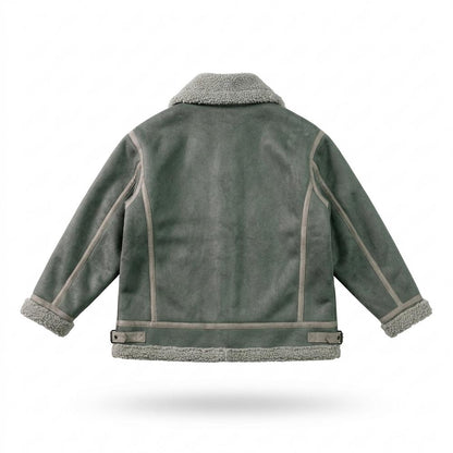 Gentleman Code - Noken | Gefütterte Gerade Geschnittene Wildleder-Jacke Unisex