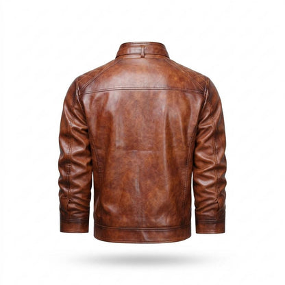 Gentleman Code - Sevel | Gesteppt Gefüttert Lederjacke Herren