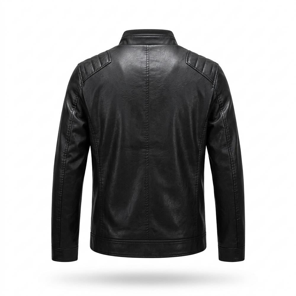 Gentleman Code - Aahet | Gesteppte Gefütterte Lederjacke Herren
