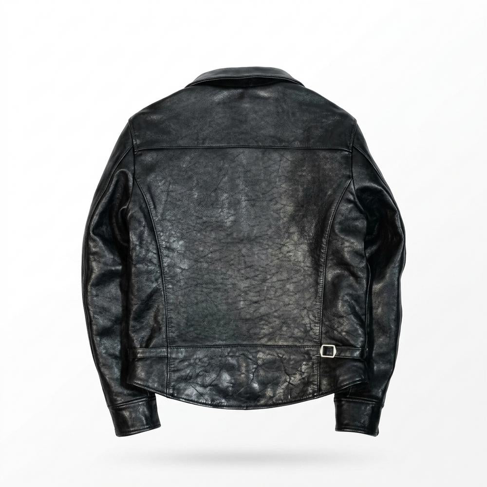 Gentleman Code - Zatus | Gefüttert Genarbt Lederjacke Herren