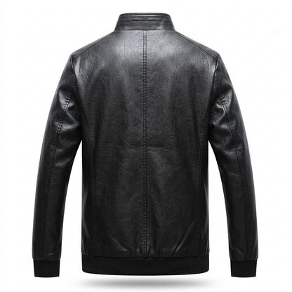 Gentleman Code - Cabat | Gefüttert Gerippt Lederjacke Herren