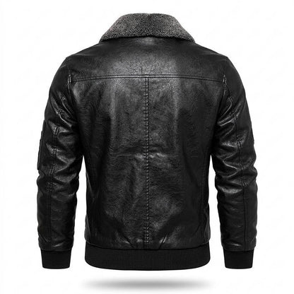 Gentleman Code - Cegek | Gefüttert Bestickt Lederjacke Herren