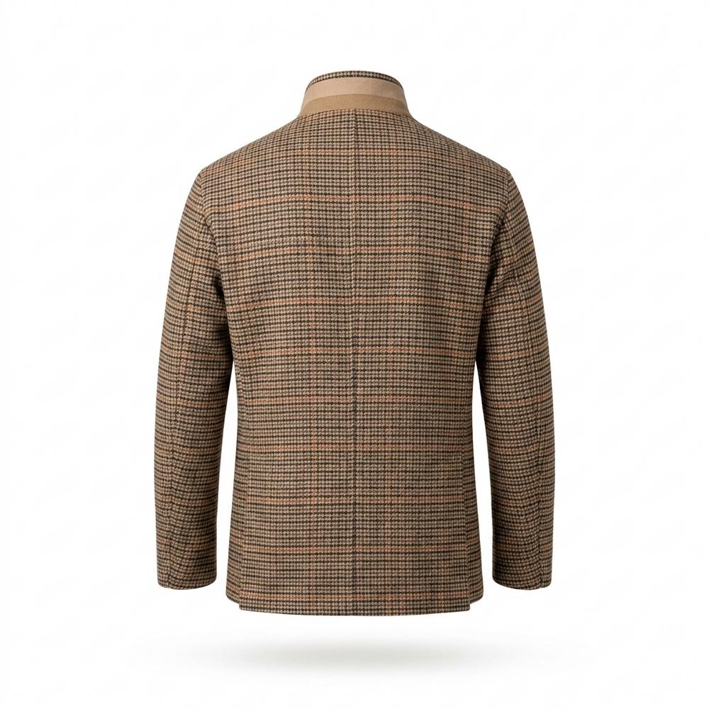 Gentleman Code - Lafel | Kariert Gestrickt Jacke Herren