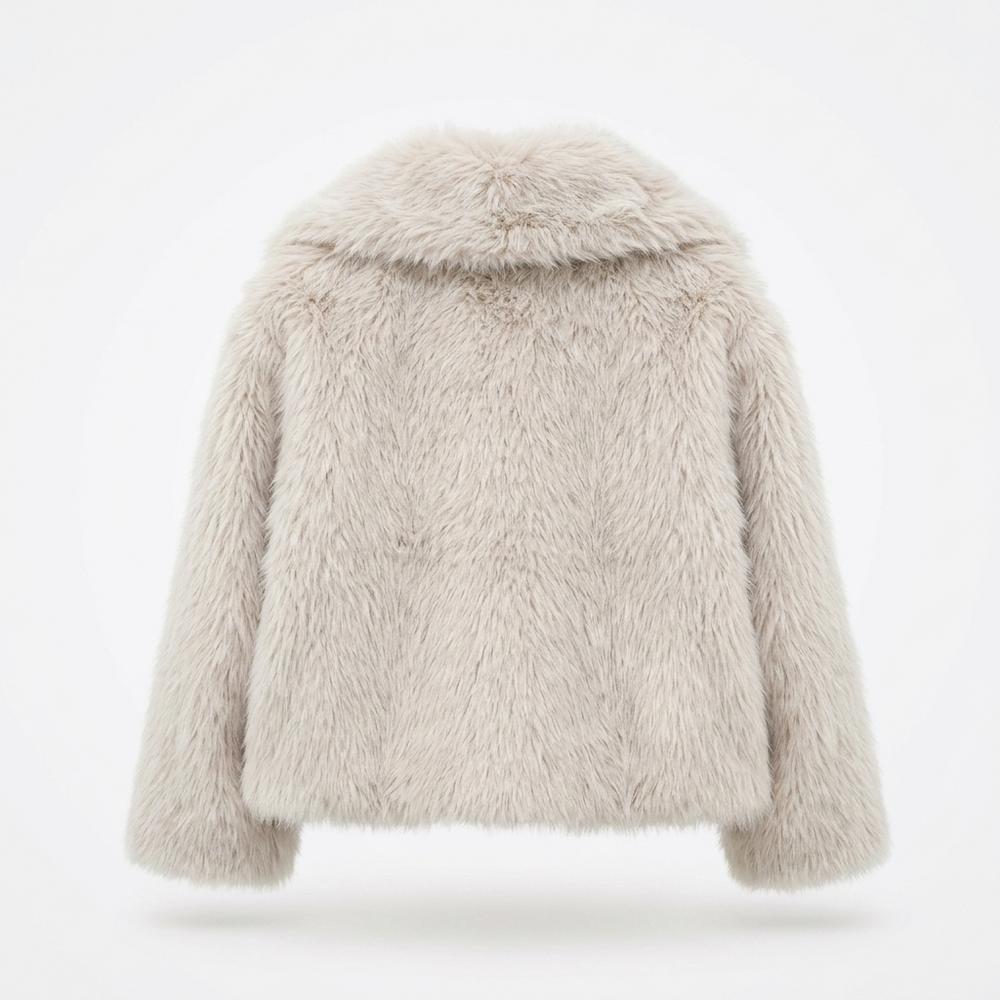 Nobleman Code - Taher | Flauschig Kurzgeschnitten Jacke Damen
