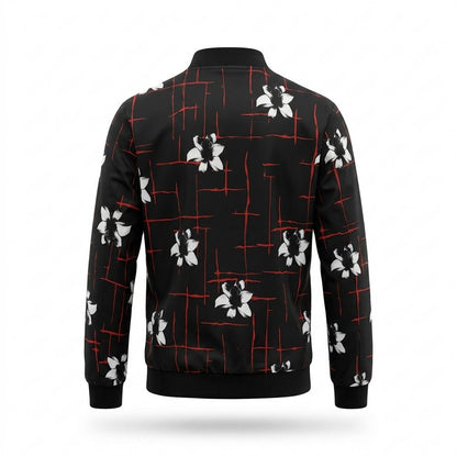 Gentleman Code - Vuhun | Gemusterte Reißverschluss Jacke Herren