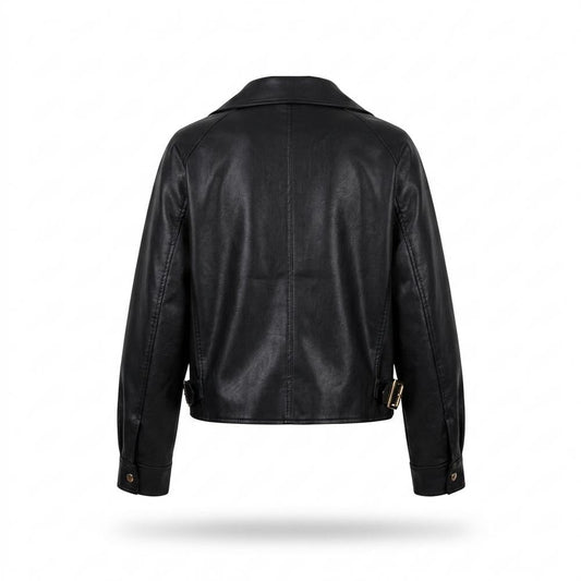 Gentleman Code - Mihin | Locker Geschnittene Lederjacke Damen