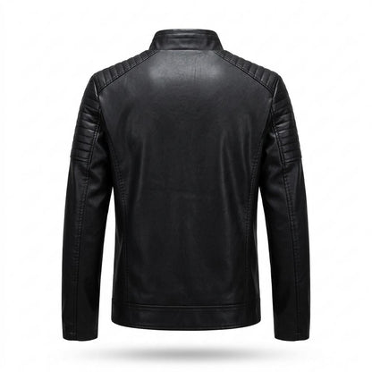 Gentleman Code - Vazem | Gesteppt Tailliert Lederjacke Herren