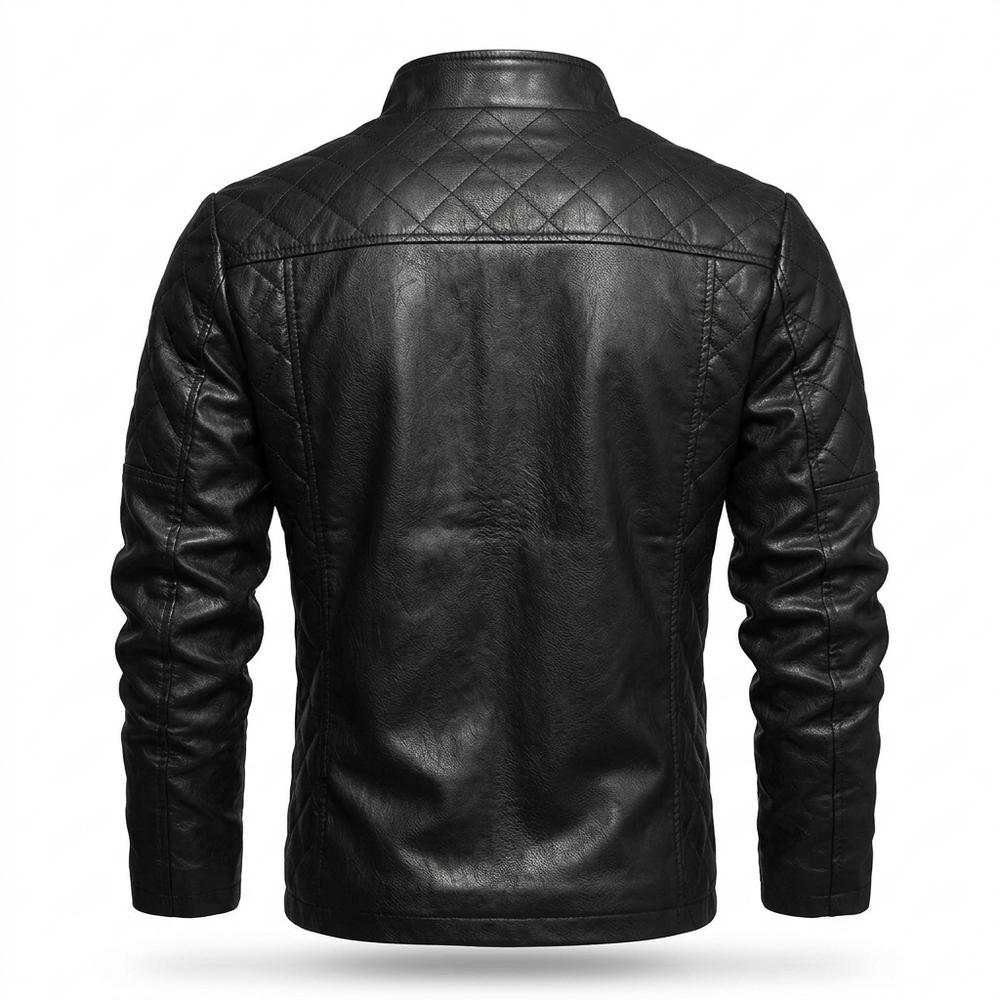 Gentleman Code - Eobem | Gesteppt Tailliert Lederjacke Herren