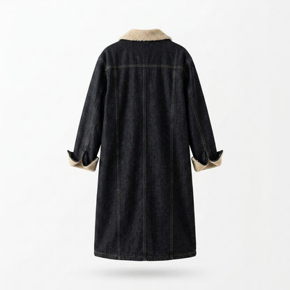 Nobleman Code - Lador | Gefütterter Langer Mantel Damen