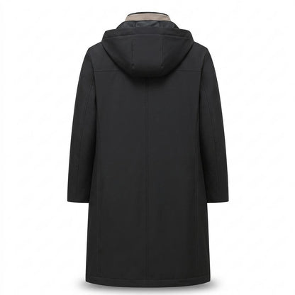 Nobleman Code - Yeted | Wattierter Langgeschnittener Mantel Herren