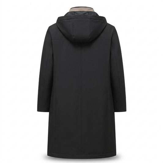 Nobleman Code - Yeted | Wattierter Langgeschnittener Mantel Herren