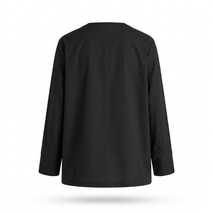 Nobleman Code - Kakuk | Kragenlos Geknöpft Jacke Damen