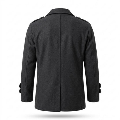 Gentleman Code - Dohor | Doppelreihiger Kurzer Mantel Herren