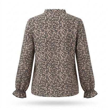 Nobleman Code - Korok | Geblümte Langärmlige Bluse Damen