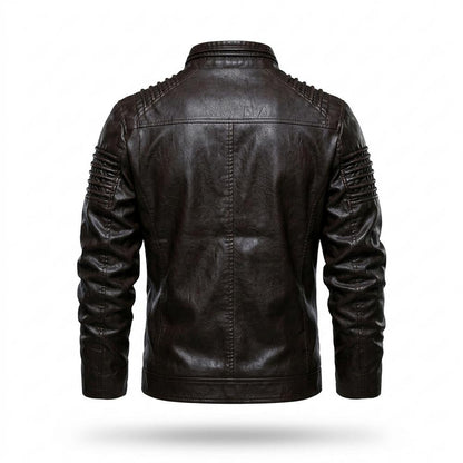 Gentleman Code - Zamel | Gesteppt Gefüttert Lederjacke Herren