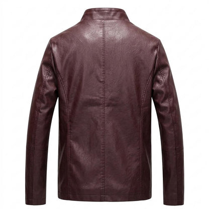 Gentleman Code - Zofol | Gefüttert Tailliert Lederjacke Herren
