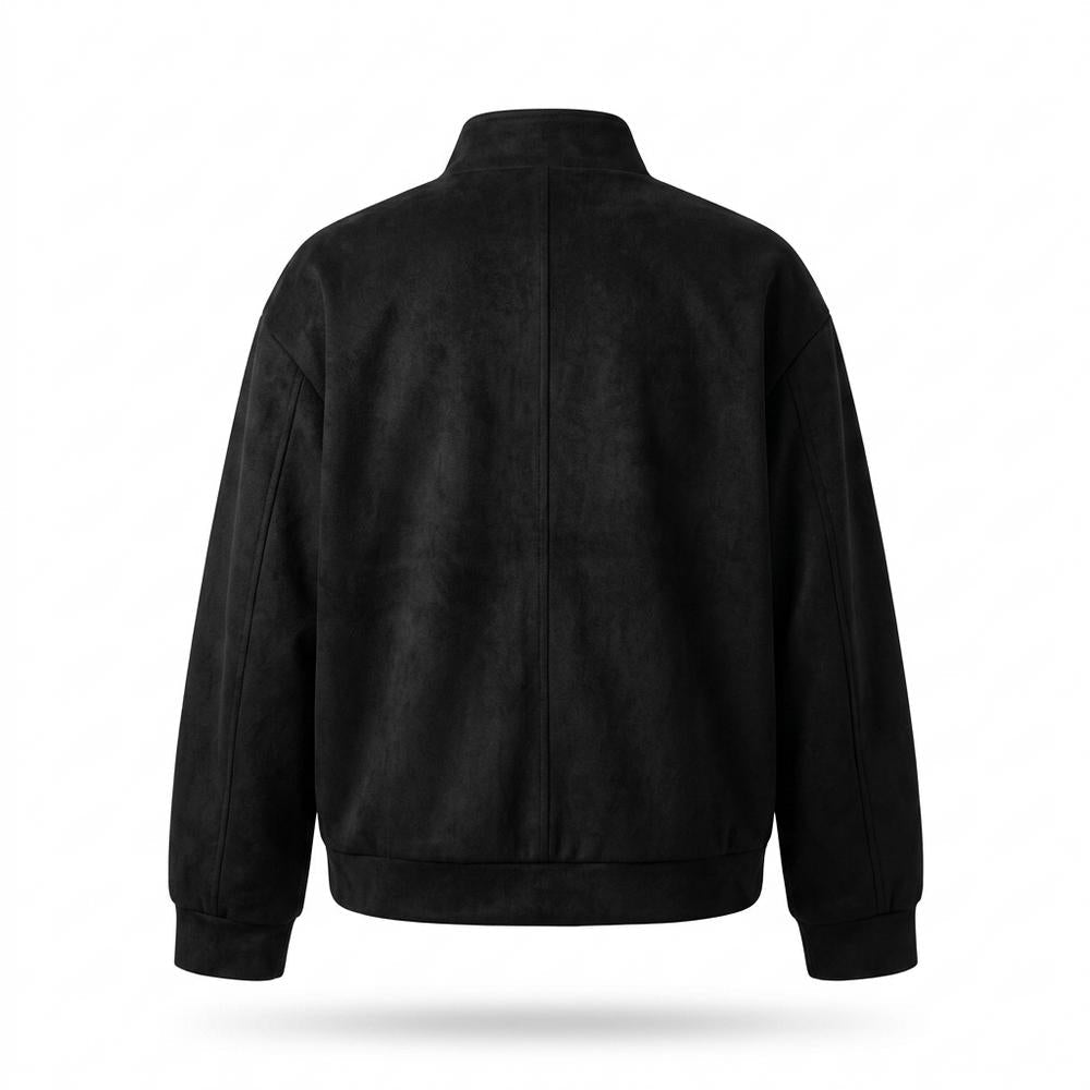 Nobleman Code - Sepil | Reißverschluss Velourartig Wildleder-Jacke Damen