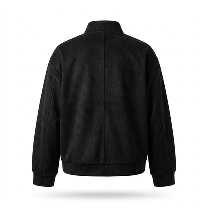 Nobleman Code - Sepil | Reißverschluss Velourartig Wildleder-Jacke Damen