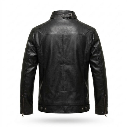 Gentleman Code - Debus | Gefütterte Taillierte Lederjacke Herren
