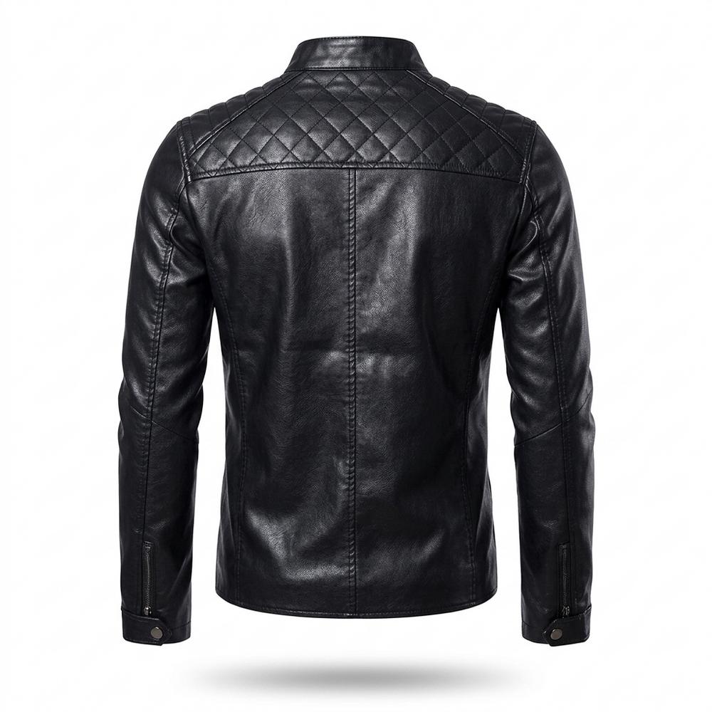 Gentleman Code - Rowir | Gesteppt Tailliert Lederjacke Herren