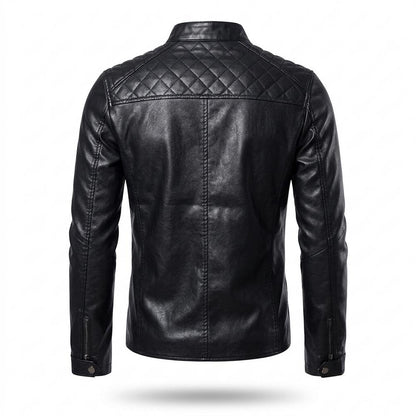 Gentleman Code - Rowir | Gesteppt Tailliert Lederjacke Herren