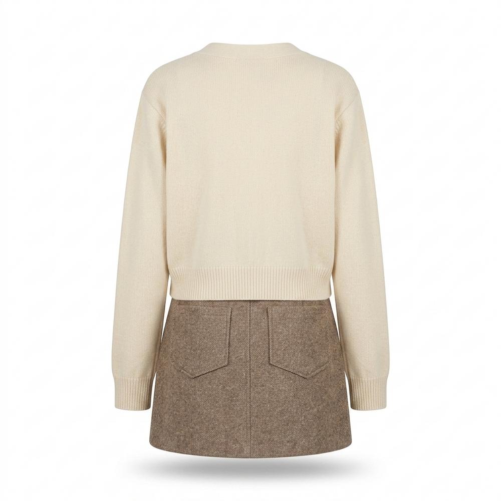 Nobleman Code - Tovet | Feingestrickter Geknöpfter Cardigan Damen