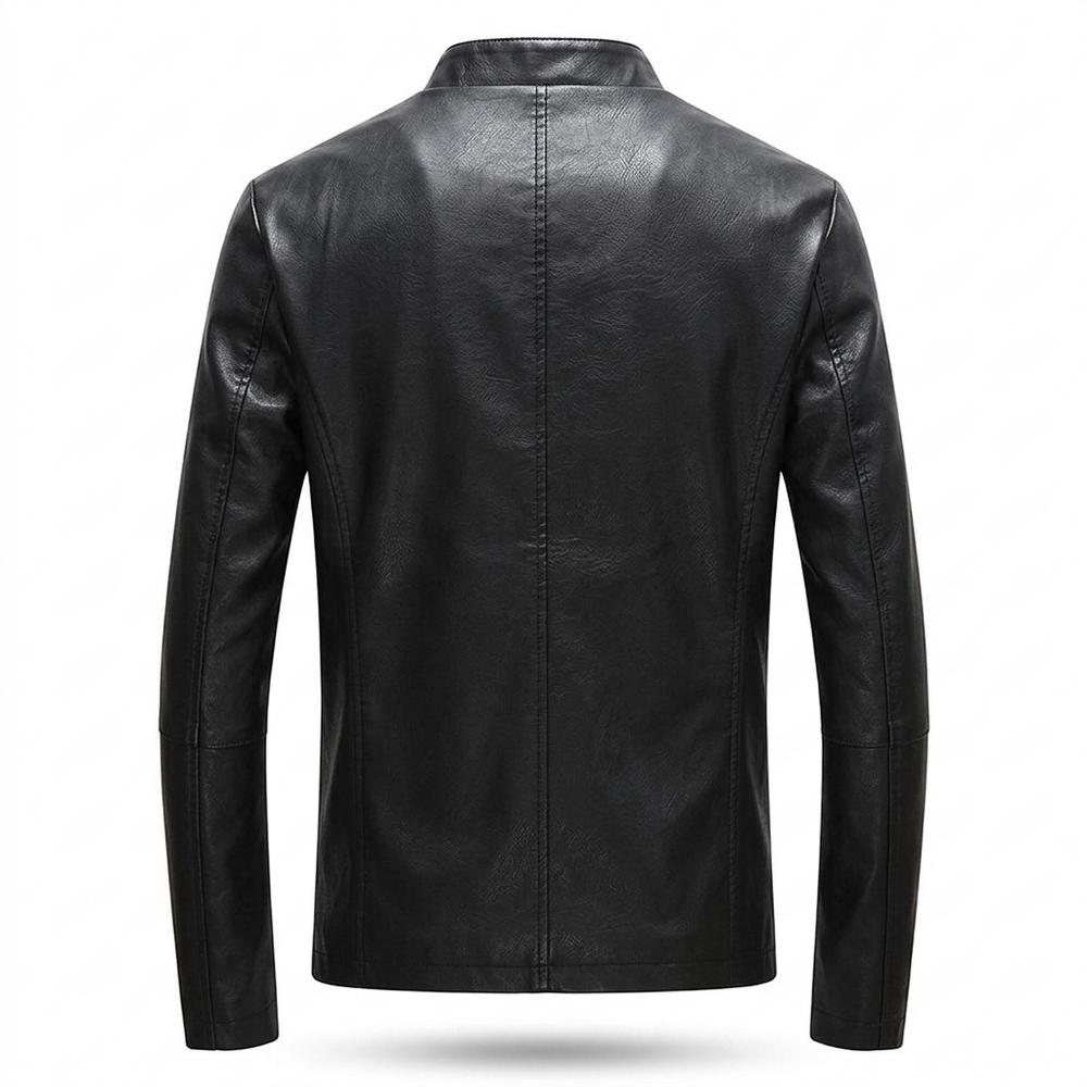 Nobleman Code - Risil | Langärmelig Tailliert Lederjacke Herren