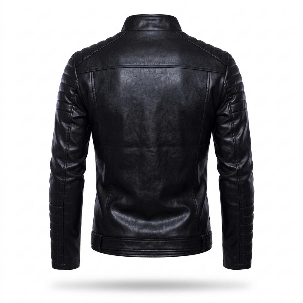 Nobleman Code - Zutat | Asymmetrisch Gesteppt Lederjacke Herren