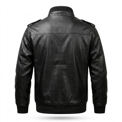 Gentleman Code - Nivis | Gefüttert Detailreich Lederjacke Herren