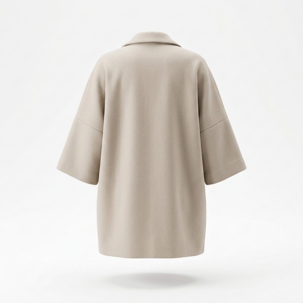 Nobleman Code - Zibed | Oversized Geknöpfter Mantel Damen