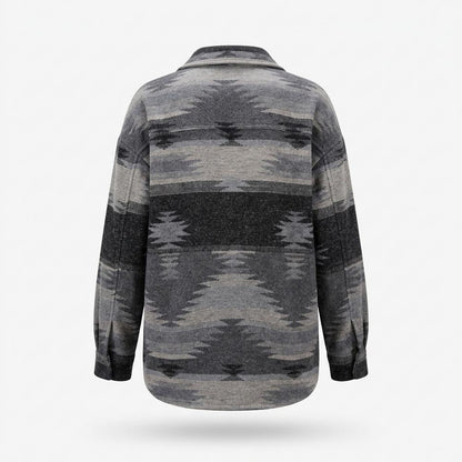 Nobleman Code - Tetot | Gemustert Geknöpft Jacke Damen