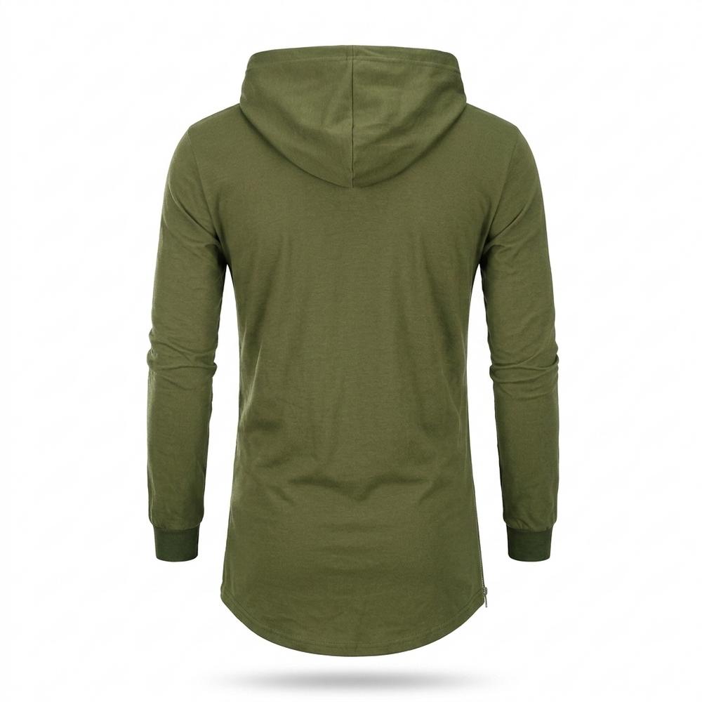 Gentleman Code - Veven | Langgeschnitten Langärmlig Hoodie Herren