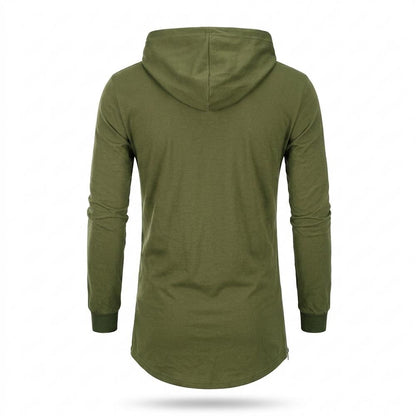 Gentleman Code - Veven | Langgeschnitten Langärmlig Hoodie Herren