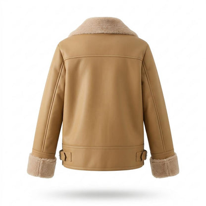 Nobleman Code - Cekov | Gefüttert Asymmetrisch Lederjacke Damen