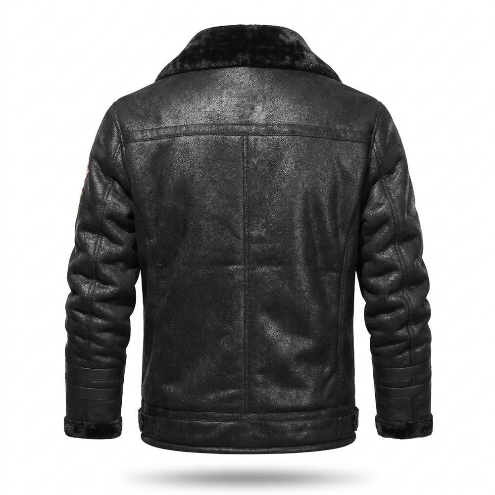 Gentleman Code - Sosir | Warm Gefüttert Lederjacke Herren