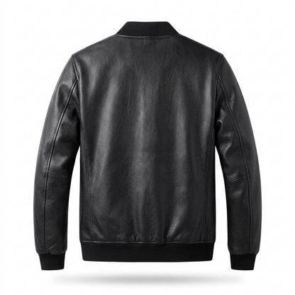 Gentleman Code - Libum | Gefüttert Genarbt Lederjacke Herren