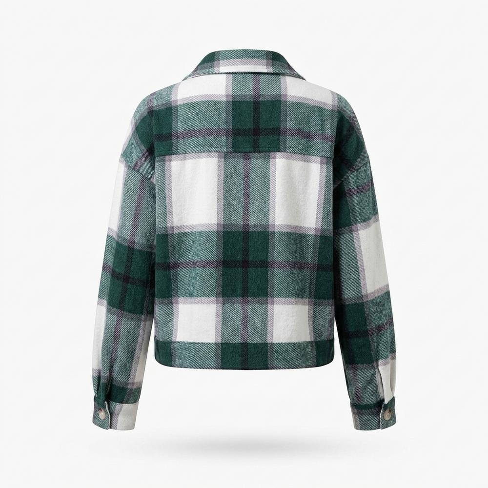 Gentleman Code - Vidak | Kariert Langärmlig Jacke Damen