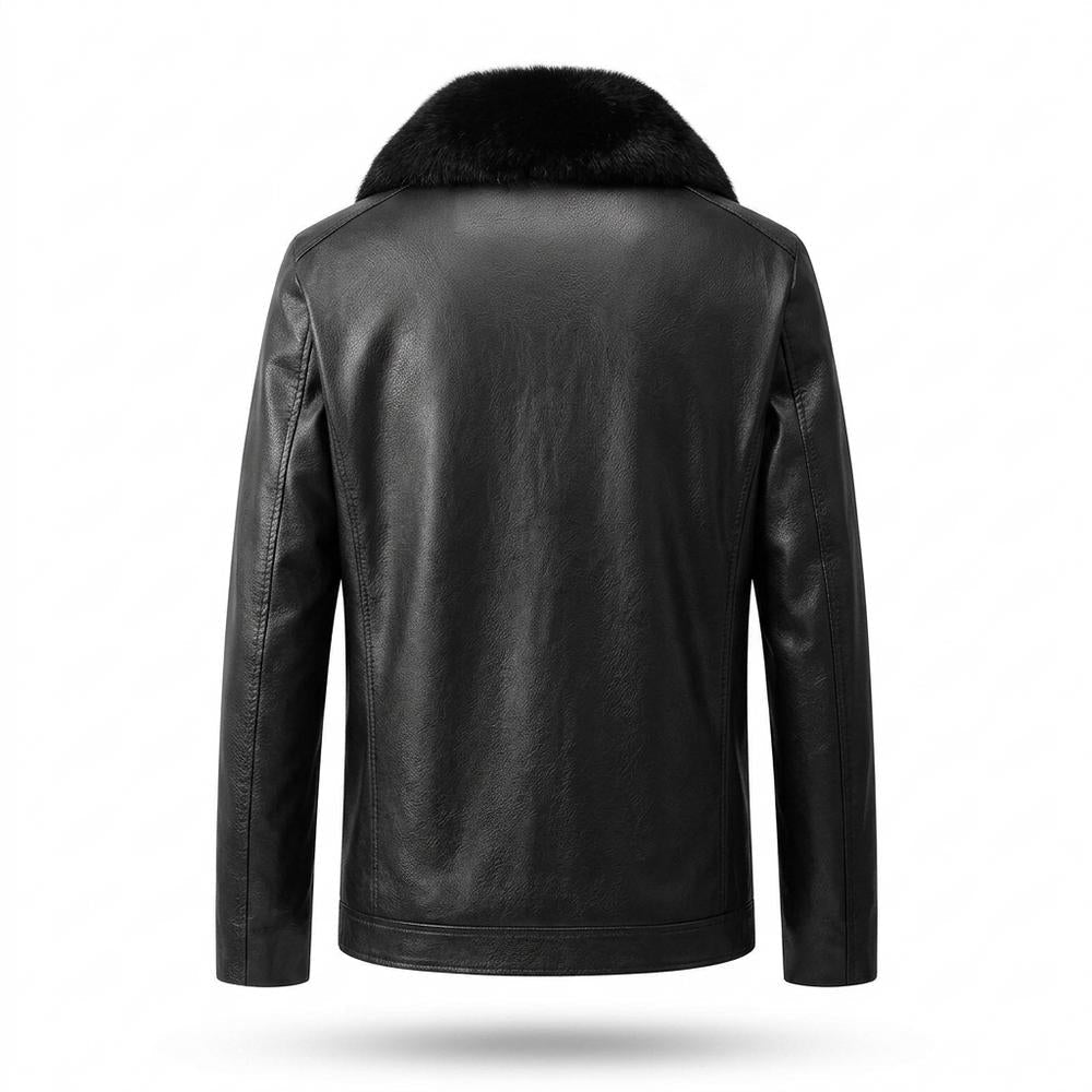 Gentleman Code - Easim | Warm Gefüttert Lederjacke Herren