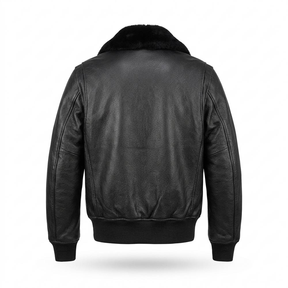 Gentleman Code - Aupod | Gefüttert Genarbt Lederjacke Herren