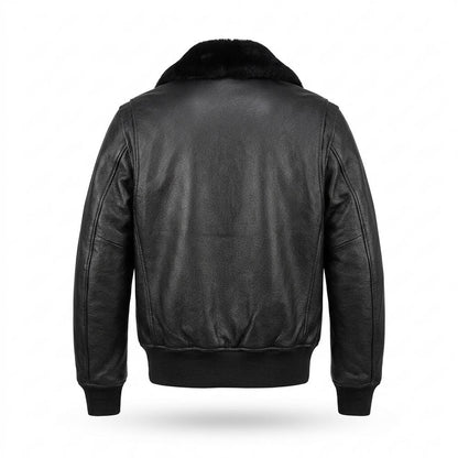 Gentleman Code - Aupod | Gefüttert Genarbt Lederjacke Herren