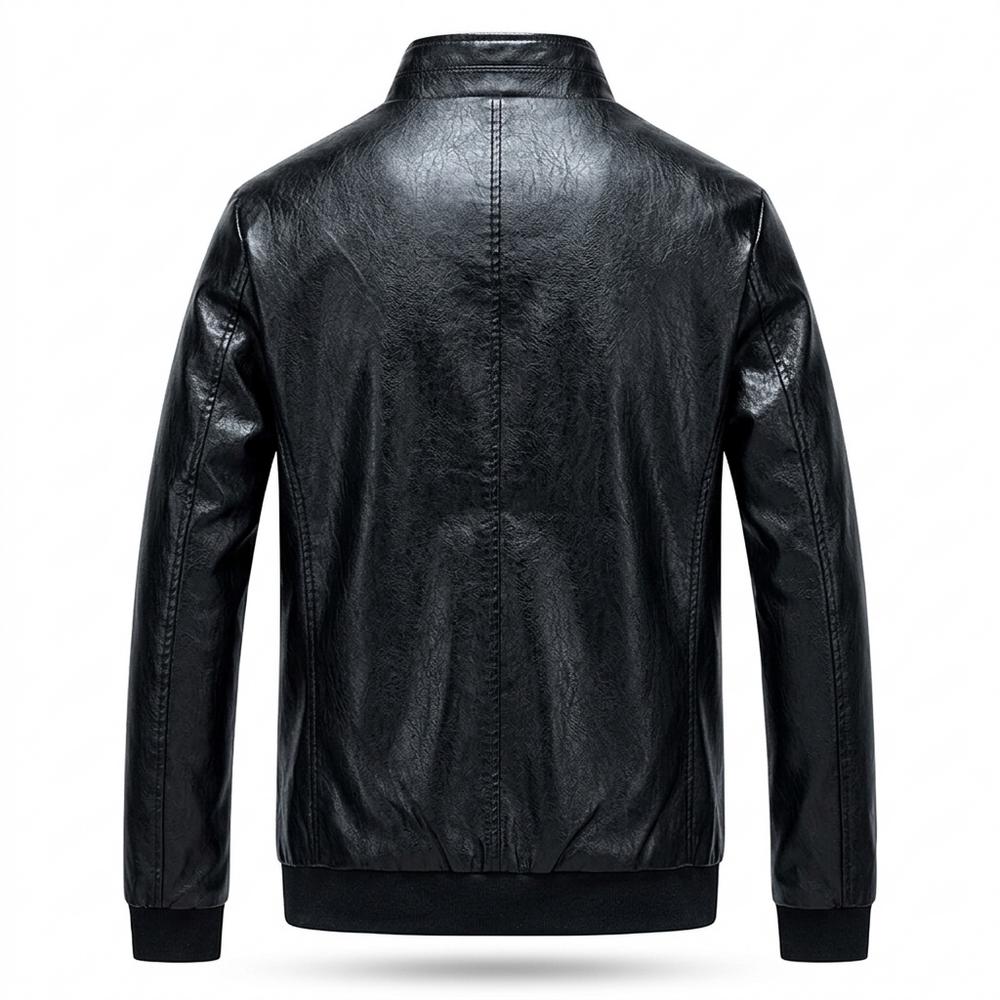 Gentleman Code - Vutod | Gefüttert Gerippt Lederjacke Herren